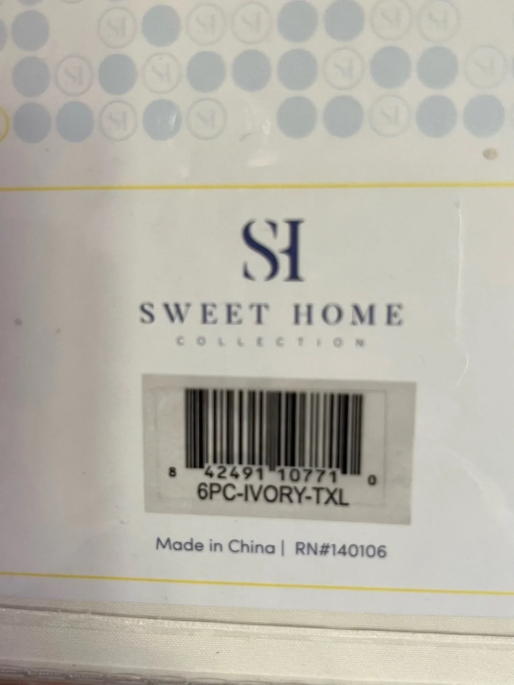 Sweet Home Twin XL 3PC Sheet Set in Ivory